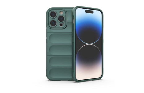 Newface iPhone 15 Pro Max Kılıf Optimum Silikon - Koyu Yeşil
