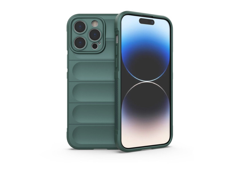 Newface iPhone 15 Pro Max Kılıf Optimum Silikon - Koyu Yeşil