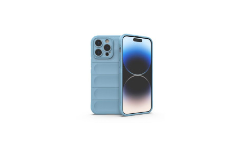 Newface iPhone 15 Pro Max Kılıf Optimum Silikon - Sky Blue