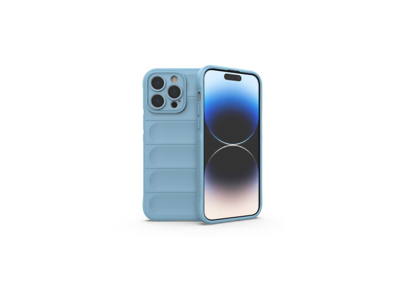 Newface iPhone 15 Pro Max Kılıf Optimum Silikon - Sky Blue