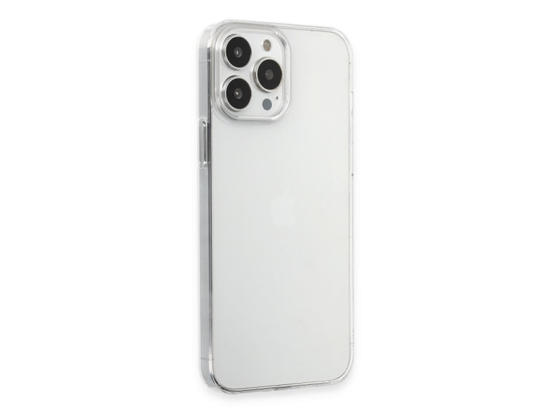 Newface iPhone 15 Pro Max Kılıf Pc Sert Şeffaf Kapak - Şeffaf