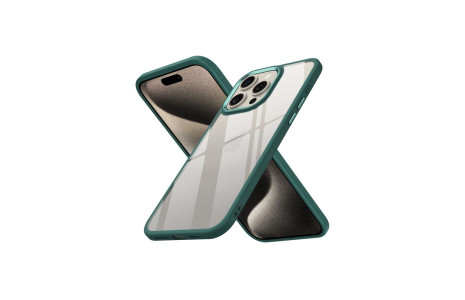Newface iPhone 15 Pro Max Kılıf Power Silikon - Koyu Yeşil