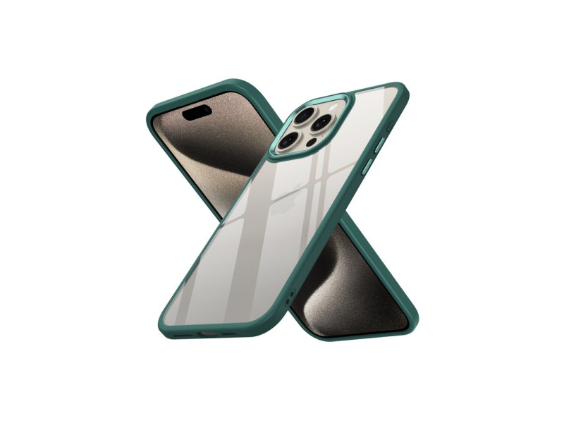 Newface iPhone 15 Pro Max Kılıf Power Silikon - Koyu Yeşil