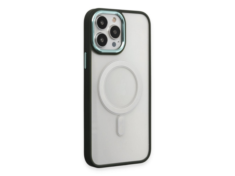 Newface iPhone 15 Pro Max Kılıf Room Magneticsafe Silikon - Köknar Yeşili