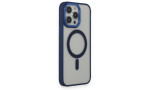 Newface iPhone 15 Pro Max Kılıf Room Magneticsafe Silikon - Lacivert