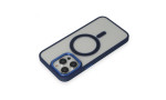 Newface iPhone 15 Pro Max Kılıf Room Magneticsafe Silikon - Lacivert
