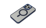 Newface iPhone 15 Pro Max Kılıf Room Magneticsafe Silikon - Lacivert