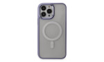 Newface iPhone 15 Pro Max Kılıf Room Magneticsafe Silikon - Lila