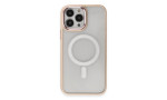 Newface iPhone 15 Pro Max Kılıf Room Magneticsafe Silikon - Pudra