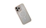 Newface iPhone 15 Pro Max Kılıf Room Magneticsafe Silikon - Pudra