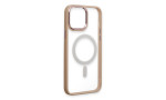 Newface iPhone 15 Pro Max Kılıf Room Magneticsafe Silikon - Pudra
