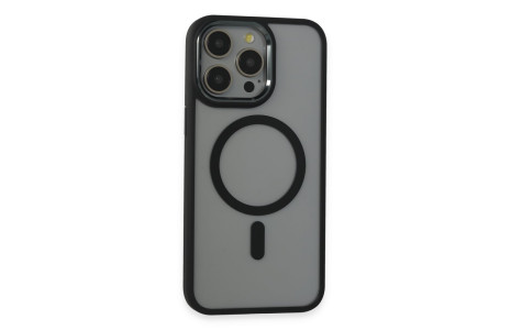 Newface iPhone 15 Pro Max Kılıf Room Magneticsafe Silikon - Siyah
