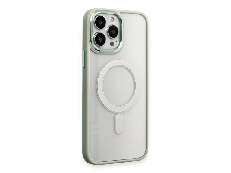 Newface iPhone 15 Pro Max Kılıf Room Magneticsafe Silikon - Su Yeşili