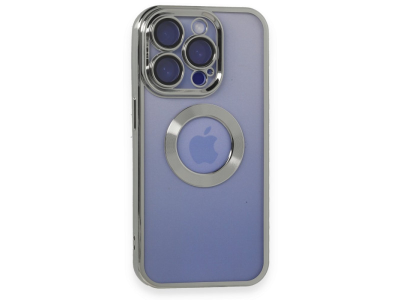 Newface iPhone 15 Pro Max Kılıf Slot Silikon - Gümüş