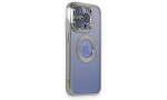Newface iPhone 15 Pro Max Kılıf Slot Silikon - Gümüş