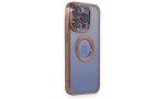 Newface iPhone 15 Pro Max Kılıf Slot Silikon - Rose Gold