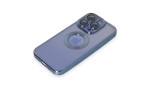Newface iPhone 15 Pro Max Kılıf Slot Silikon - Sierra Blue
