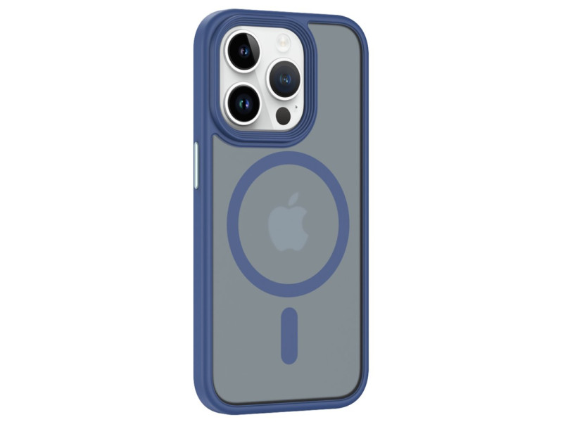 Newface iPhone 15 Pro Max Kılıf Trex Magneticsafe Kapak - Lacivert