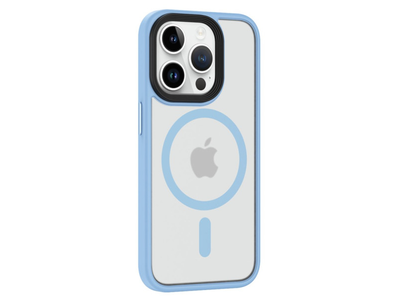 Newface iPhone 15 Pro Max Kılıf Trex Magneticsafe Kapak - Sierra Blue