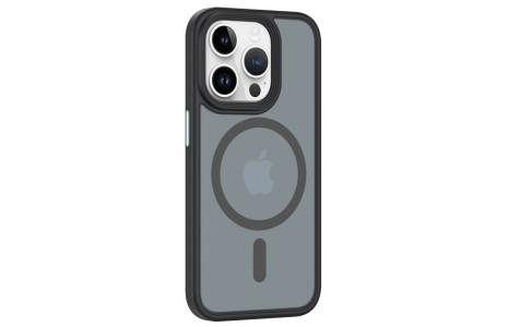 Newface iPhone 15 Pro Max Kılıf Trex Magneticsafe Kapak - Siyah