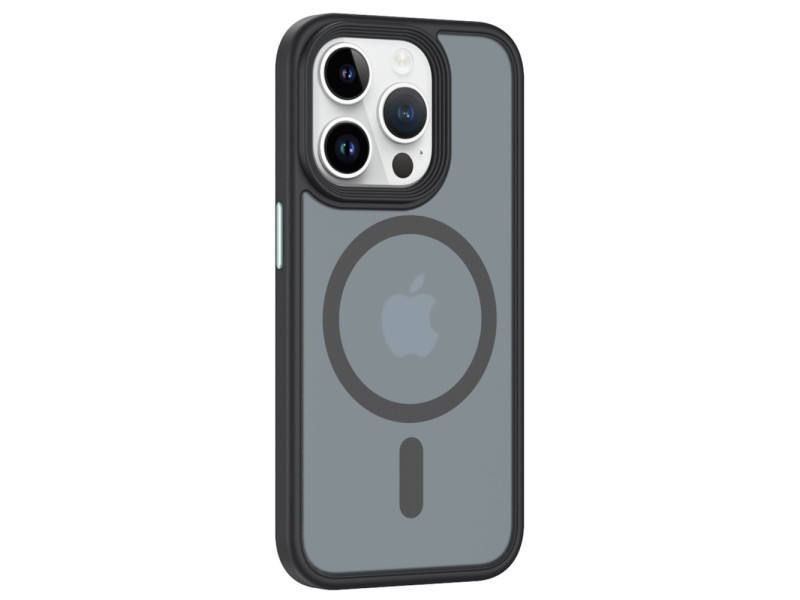 Newface iPhone 15 Pro Max Kılıf Trex Magneticsafe Kapak - Siyah