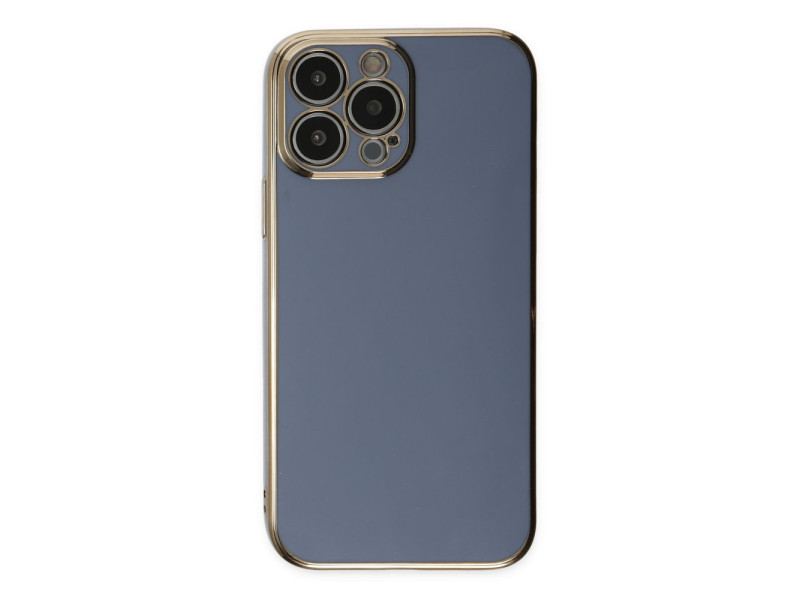 Newface iPhone 15 Pro Max Kılıf Volet Silikon - Mavi
