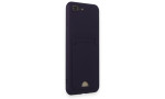 Newface iPhone 7 Plus Kılıf Kelvin Kartvizitli Silikon - Derin Mor