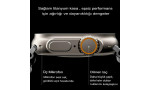 Newface M8 Ultra Mini Akıllı Saat - Turuncu