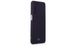 Newface Oppo A16 Kılıf Kelvin Kartvizitli Silikon - Derin Mor