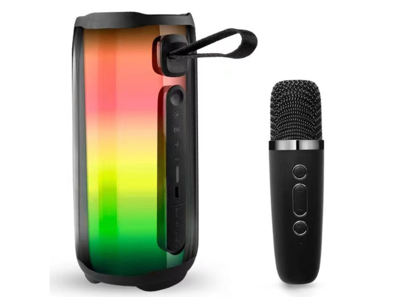 Newface Pluse 5 Mikrofonlu RGB Kablosuz Hoparlör - Siyah