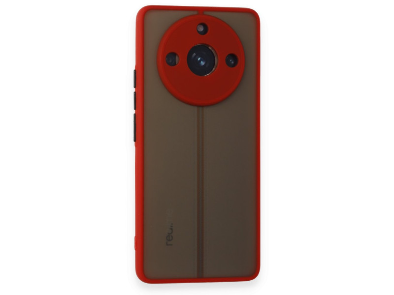 Newface Realme 11 Pro Kılıf Montreal Silikon Kapak - Kırmızı