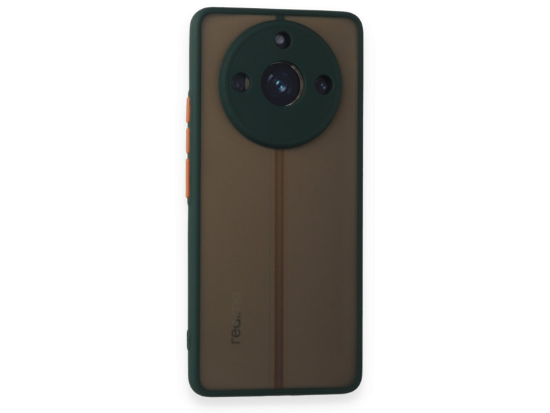 Newface Realme 11 Pro Kılıf Montreal Silikon Kapak - Yeşil