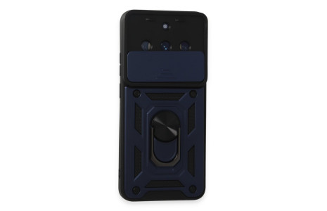 Newface Realme 11 Pro Kılıf Pars Lens Yüzüklü Silikon - Lacivert