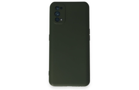 Newface Realme 7 Pro Kılıf Nano içi Kadife Silikon - Koyu Yeşil