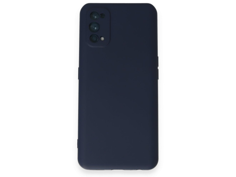 Newface Realme 7 Pro Kılıf Nano içi Kadife Silikon - Lacivert