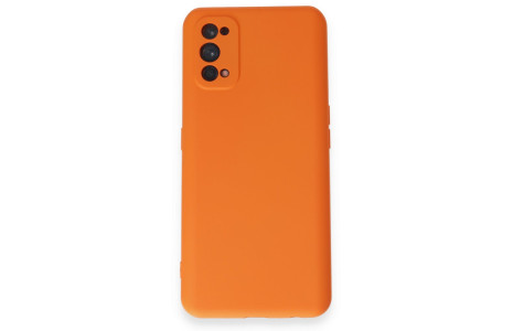Newface Realme 7 Pro Kılıf Nano içi Kadife Silikon - Turuncu