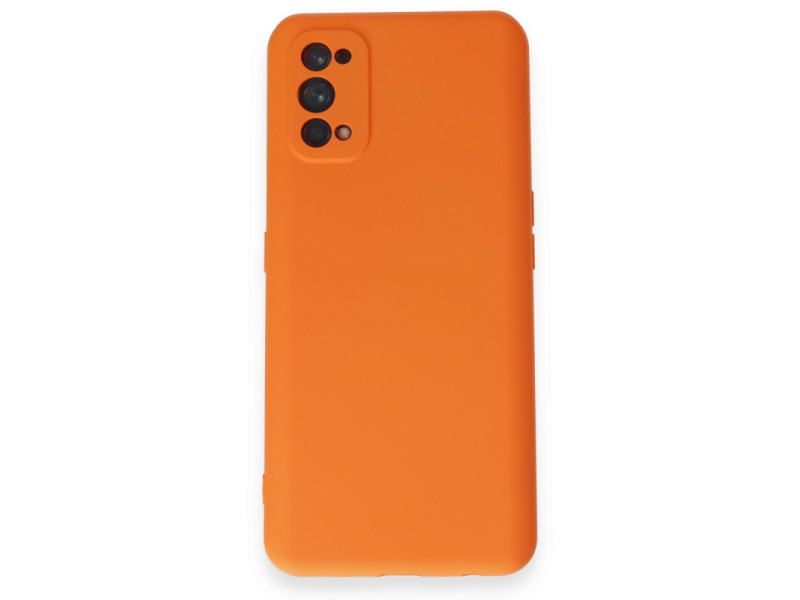 Newface Realme 7 Pro Kılıf Nano içi Kadife Silikon - Turuncu