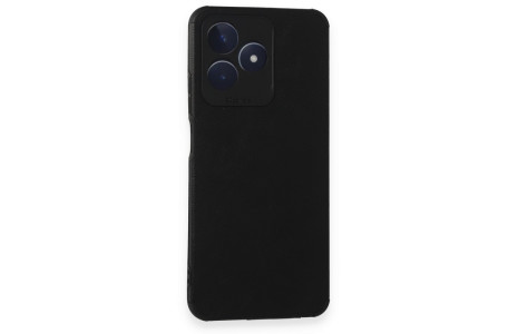 Newface Realme C53 Kılıf Loop Deri Silikon - Siyah