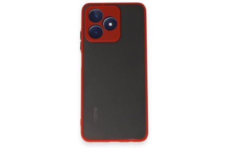 Newface Realme C53 Kılıf Montreal Silikon Kapak - Kırmızı