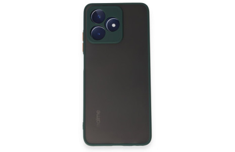 Newface Realme C53 Kılıf Montreal Silikon Kapak - Yeşil