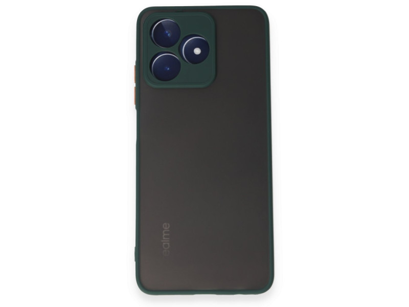 Newface Realme C53 Kılıf Montreal Silikon Kapak - Yeşil