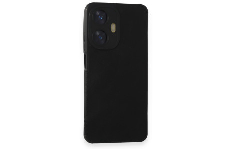 Newface Realme C55 Kılıf Loop Deri Silikon - Siyah