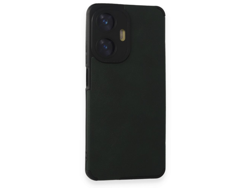 Newface Realme C55 Kılıf Loop Deri Silikon - Yeşil