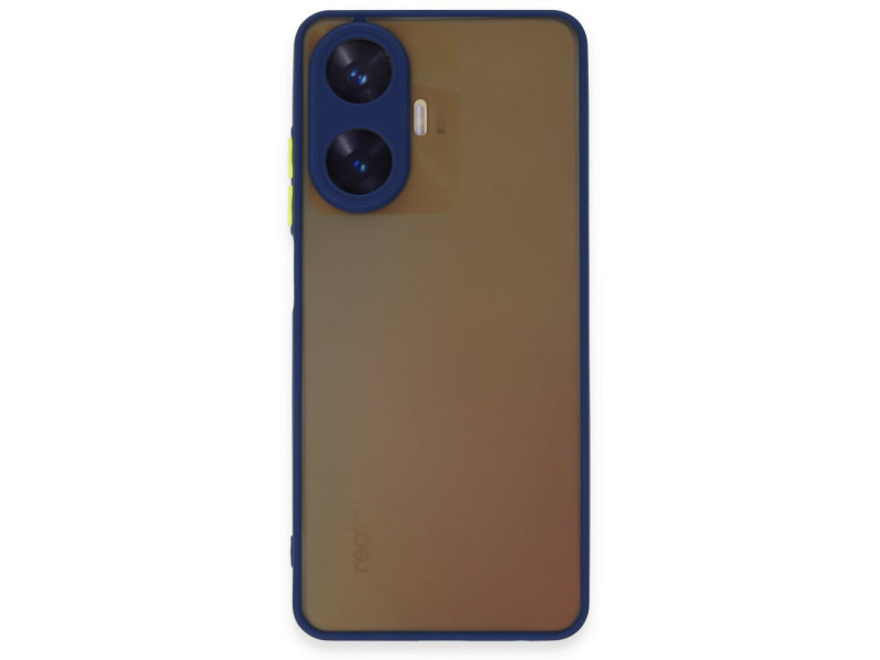 Newface Realme C55 Kılıf Montreal Silikon Kapak - Lacivert