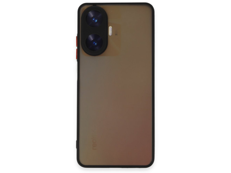 Newface Realme C55 Kılıf Montreal Silikon Kapak - Siyah