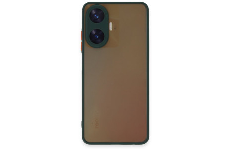 Newface Realme C55 Kılıf Montreal Silikon Kapak - Yeşil