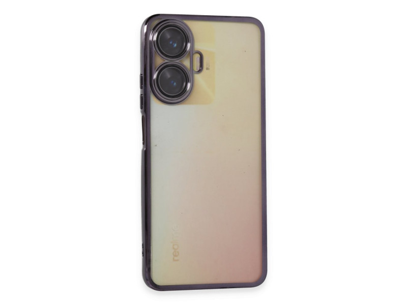 Newface Realme C55 Kılıf Razer Lensli Silikon - Mor