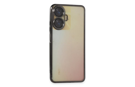 Newface Realme C55 Kılıf Razer Lensli Silikon - Siyah