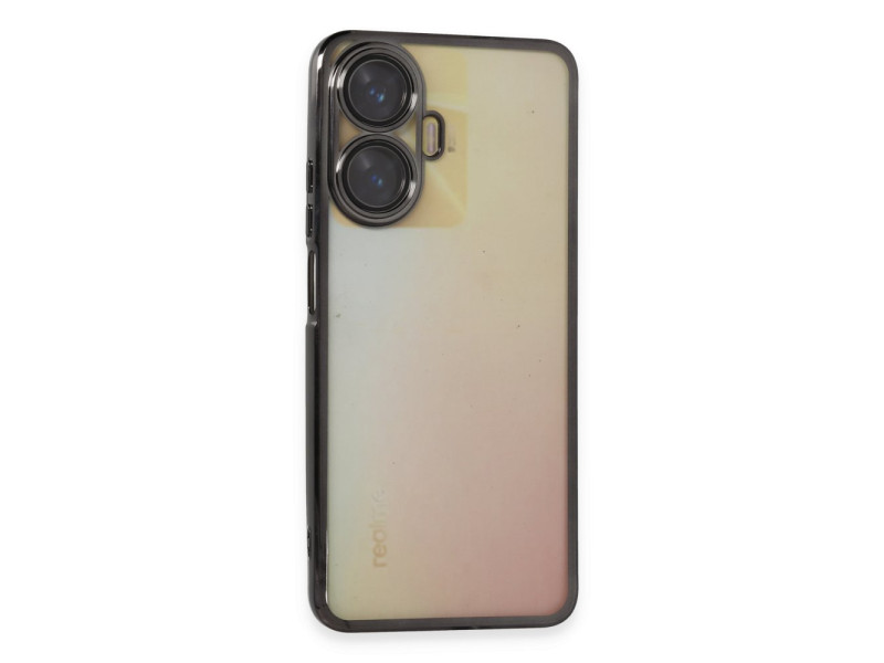 Newface Realme C55 Kılıf Razer Lensli Silikon - Siyah