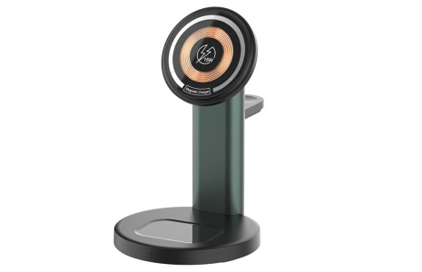 Newface S36-A 3in1 Kablosuz Şarj Masaüstü Set - Siyah
